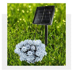 Lotos artificiales con resistencia a los rayos UV de 200" x 5" para jardín, balcón y terraza - 12 m/39.3 ft Blanco lights