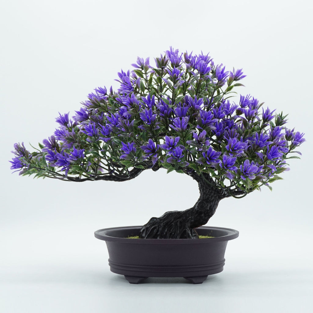 Ramas de pino artificiales de 9" para decoración de interiores - Violeta
