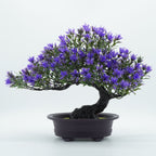 Ramas de pino artificiales de 9" para decoración de interiores - Violeta