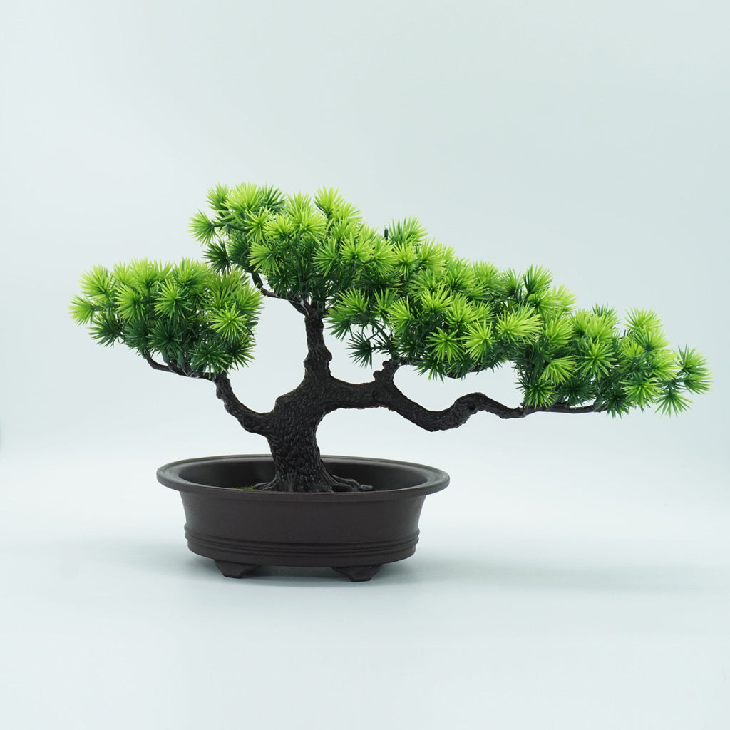 Ramas de pino artificiales de 9" para decoración de interiores - Green03