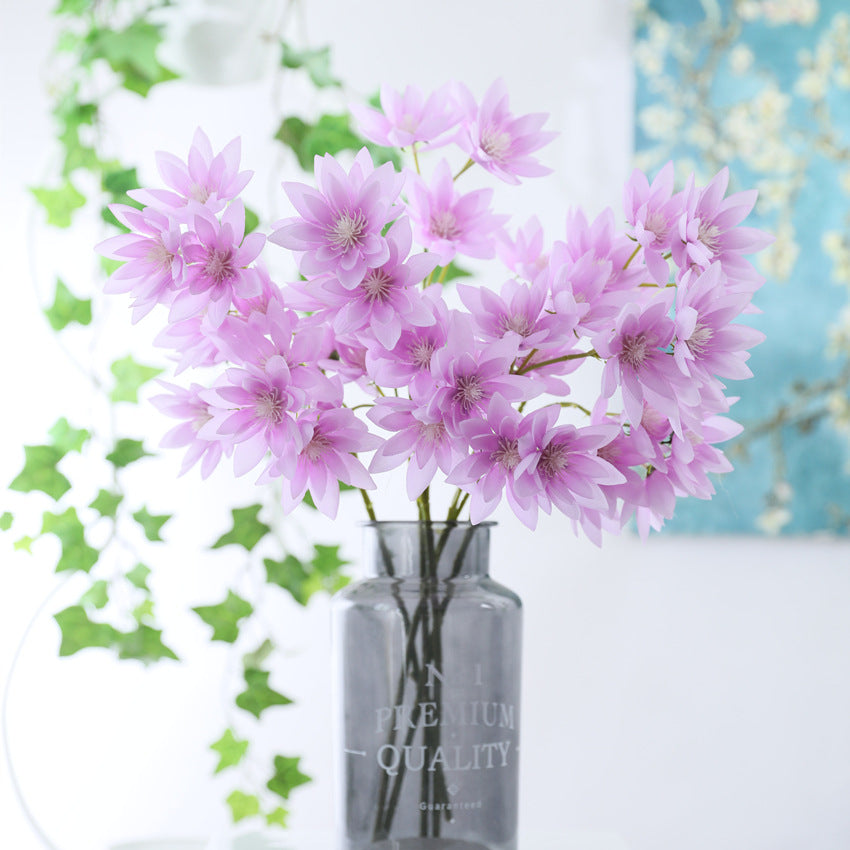 Lotos artificiales de 21" para decoración del hogar, eventos y escaparates - Rosa