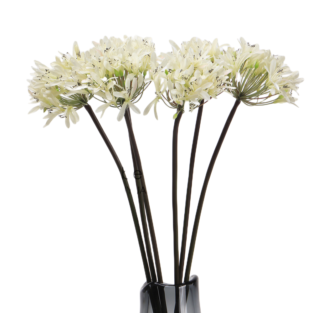 Lirios artificiales de 25" para decoración del hogar, eventos y escaparates - Blanco