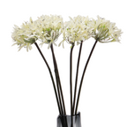 Lirios artificiales de 25" para decoración del hogar, eventos y escaparates - Blanco