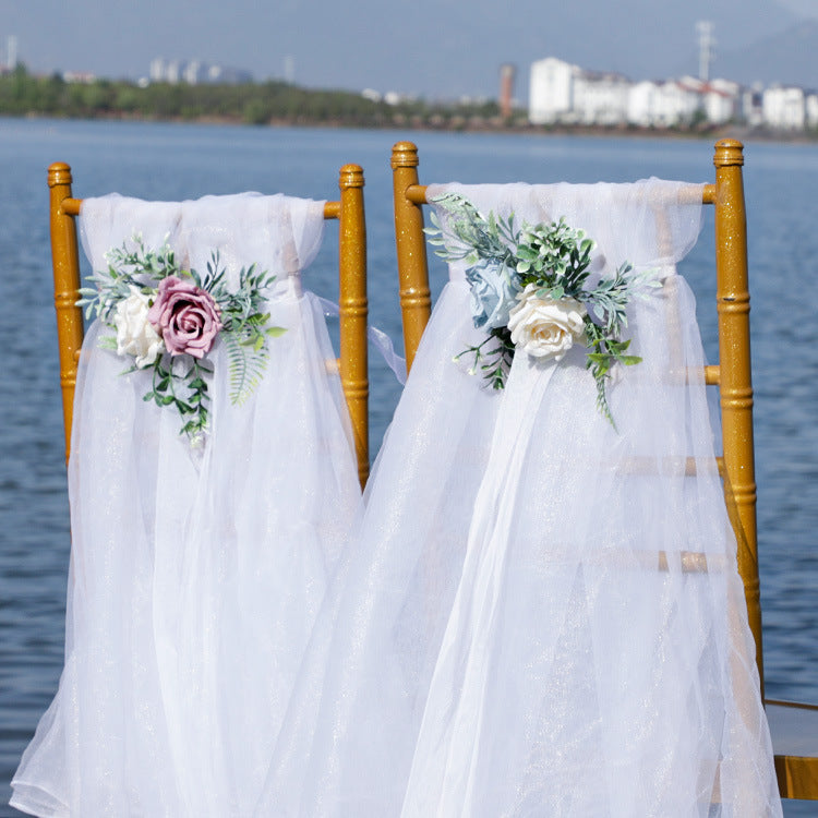 Rosas artificiales para bodas y eventos - Morado