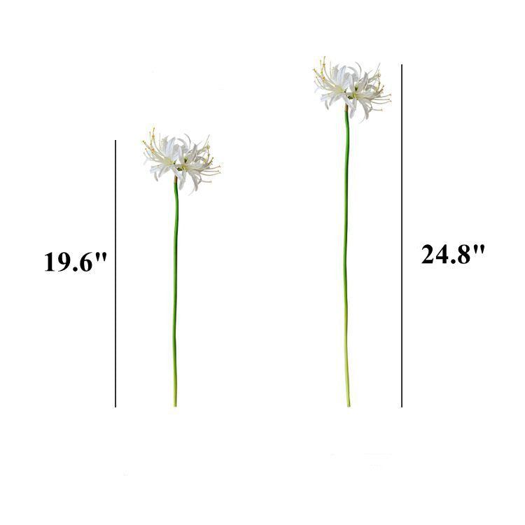 Tallos artificiales de 25" x 7" para bodas y eventos - 24.8" Blanco