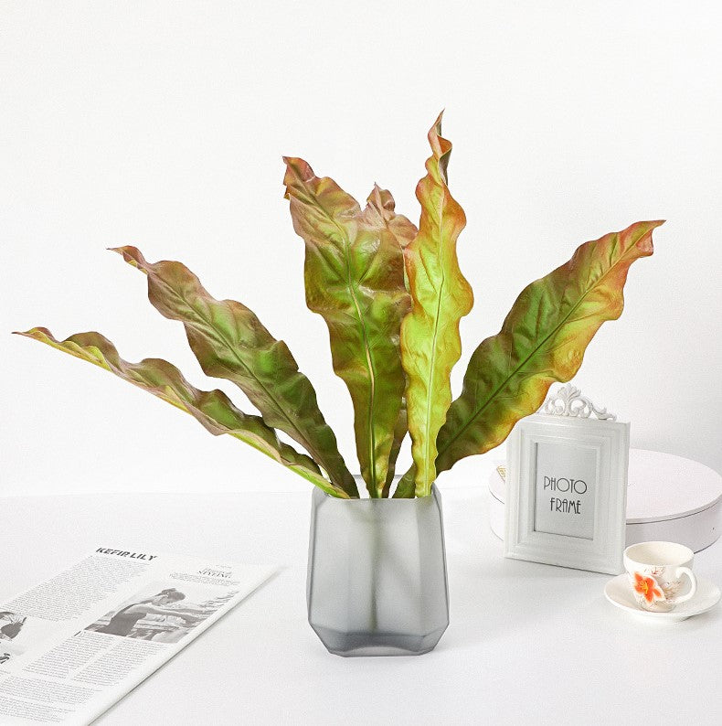 Planta artificial con resistencia a los rayos UV de 25" para jardín, balcón y terraza - Verde