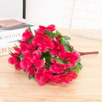 Azaleas artificiales con resistencia a los rayos UV de 15.7" para jardín, balcón y terraza