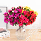 Azaleas artificiales con resistencia a los rayos UV de 15.7" para jardín, balcón y terraza - Rojo