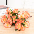 Azaleas artificiales con resistencia a los rayos UV de 15.7" para jardín, balcón y terraza