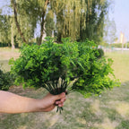 Paniculata artificial con resistencia a los rayos UV de 14" x 12" 8 piezas para jardín, balcón y terraza - Amarillo