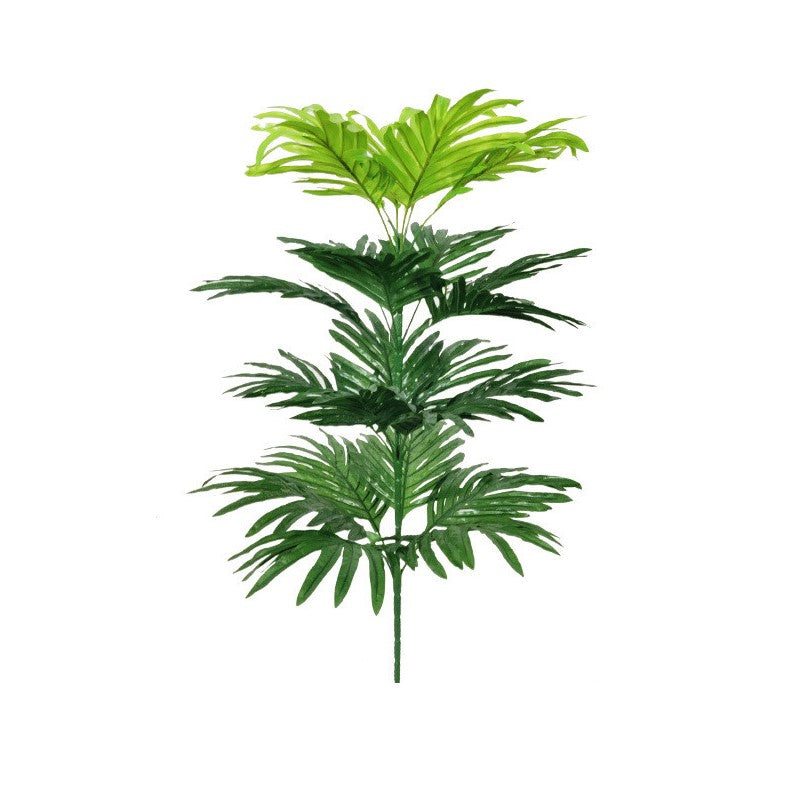 Hojas de monstera artificiales con resistencia a los rayos UV para jardín, balcón y terraza