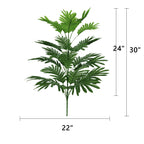 Hojas de monstera artificiales con resistencia a los rayos UV para jardín, balcón y terraza