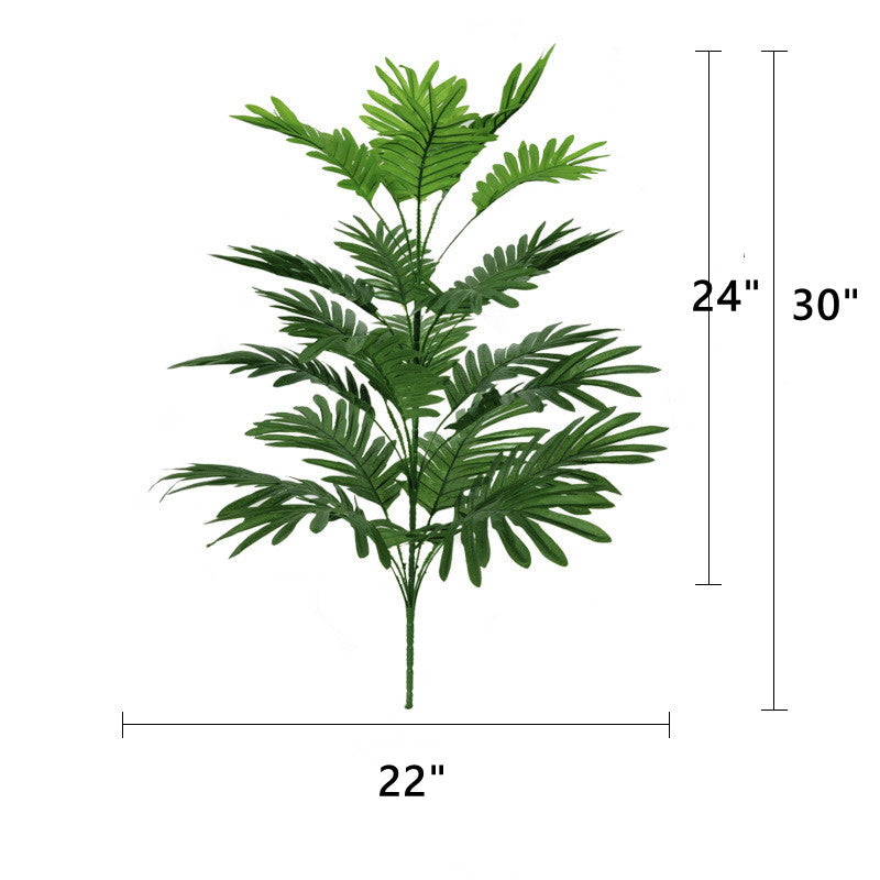 Hojas de monstera artificiales con resistencia a los rayos UV para jardín, balcón y terraza