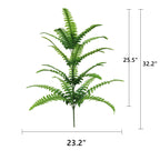 Hojas de monstera artificiales con resistencia a los rayos UV para jardín, balcón y terraza