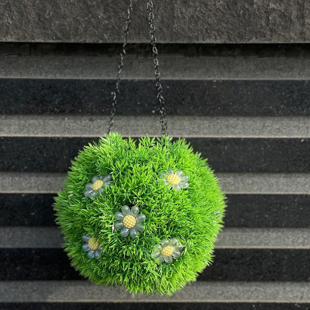 Césped ornamental artificial con resistencia a los rayos UV de 7.8" 10 paquetes para jardín, balcón y terraza