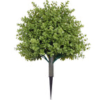 Eucalipto artificial con resistencia a los rayos UV de 25" x 16" para jardín, balcón y terraza
