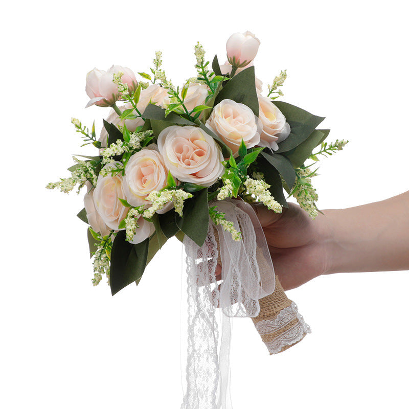 Rosas artificiales de 9" para bodas y eventos