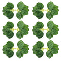 Rosas artificiales con resistencia a los rayos UV de 7" x 4" 40 piezas para jardín, balcón y terraza - Verde