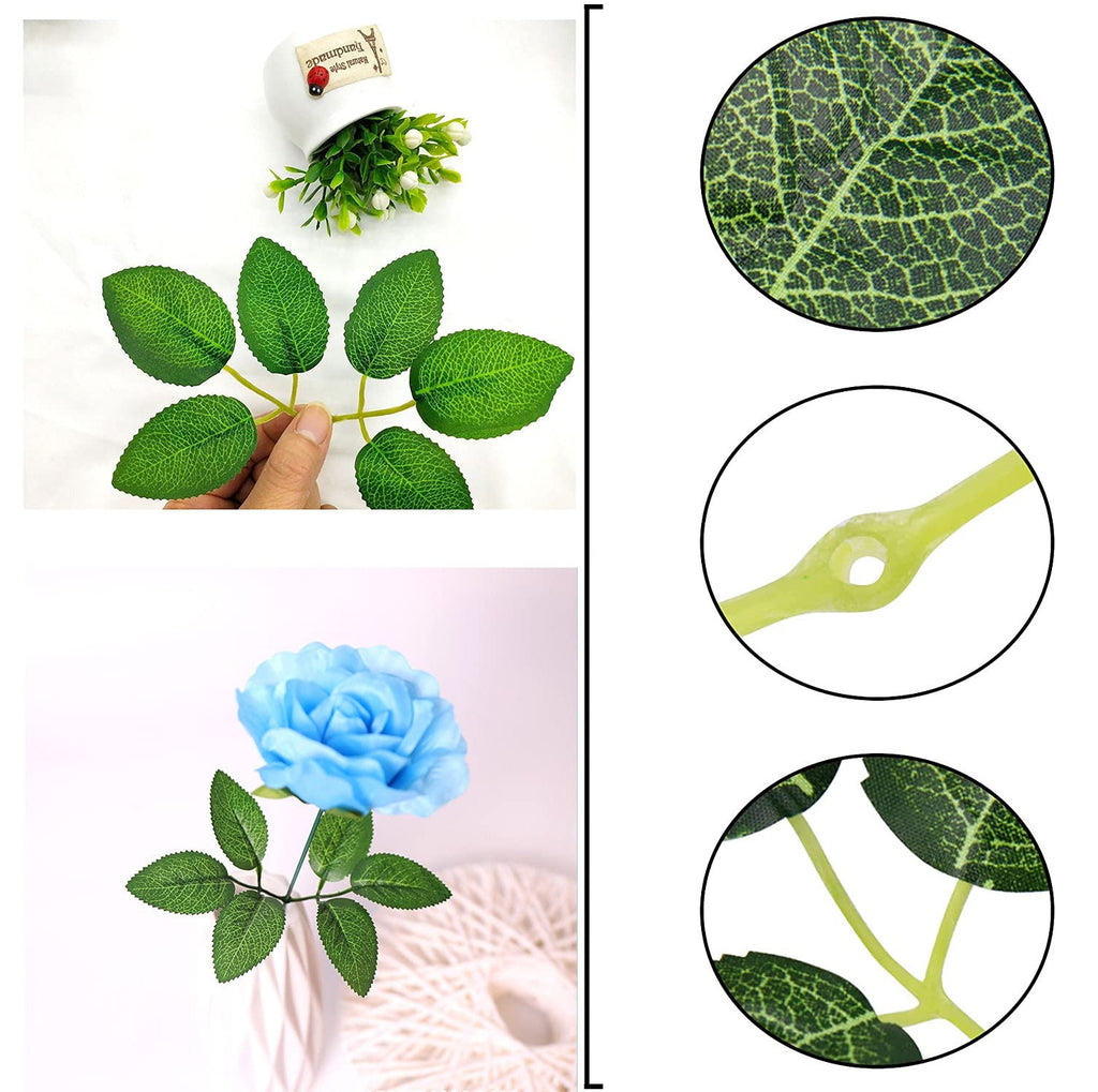 Rosas artificiales con resistencia a los rayos UV de 7" x 4" 40 piezas para jardín, balcón y terraza