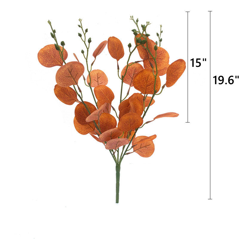 Eucalipto artificial para arreglos florales y proyectos DIY - Rojo