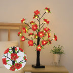 Flores artificiales de 24" para decoración de interiores - Rojo