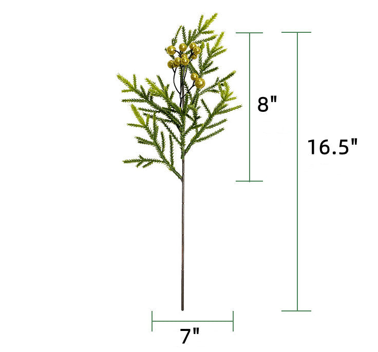 Tallos artificiales con resistencia a los rayos UV de 16" para jardín, balcón y terraza