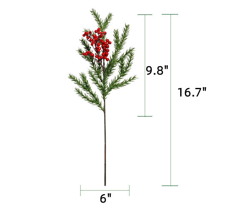 Tallos artificiales con resistencia a los rayos UV de 16" para jardín, balcón y terraza
