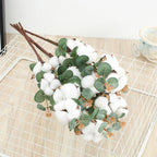 Eucalipto artificial de 23" para bodas y eventos - Blanco