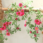 Margaritas artificiales con resistencia a los rayos UV de 70" x 10" para jardín, balcón y terraza