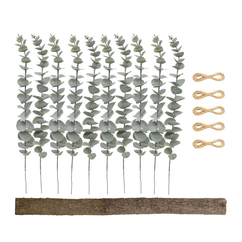 Eucalipto artificial con resistencia a los rayos UV de 13" x 17" para jardín, balcón y terraza
