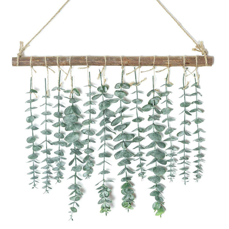 Eucalipto artificial con resistencia a los rayos UV de 13" x 17" para jardín, balcón y terraza - Gris-verde