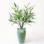 Eucalipto artificial de 34" para decoración de interiores - Gris verde