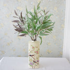 Eucalipto artificial de 34" para decoración de interiores - Gris morado
