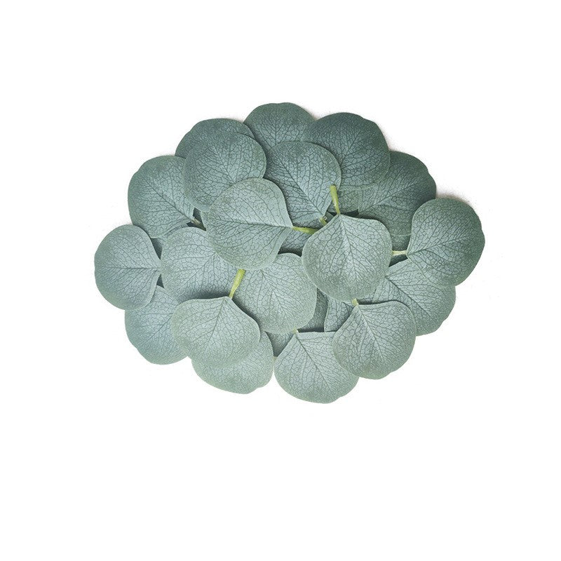 Eucalipto artificial de 3" x 3" 50 piezas para decoración de otoño - Amarillo coffee