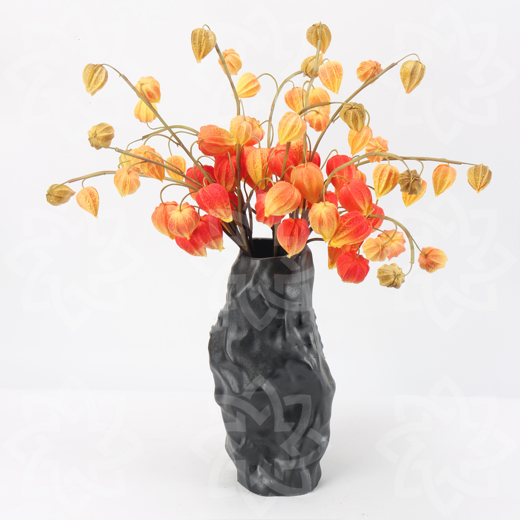 Bayas artificiales con tacto real de 27" para decoración de otoño - Naranja/amarillo