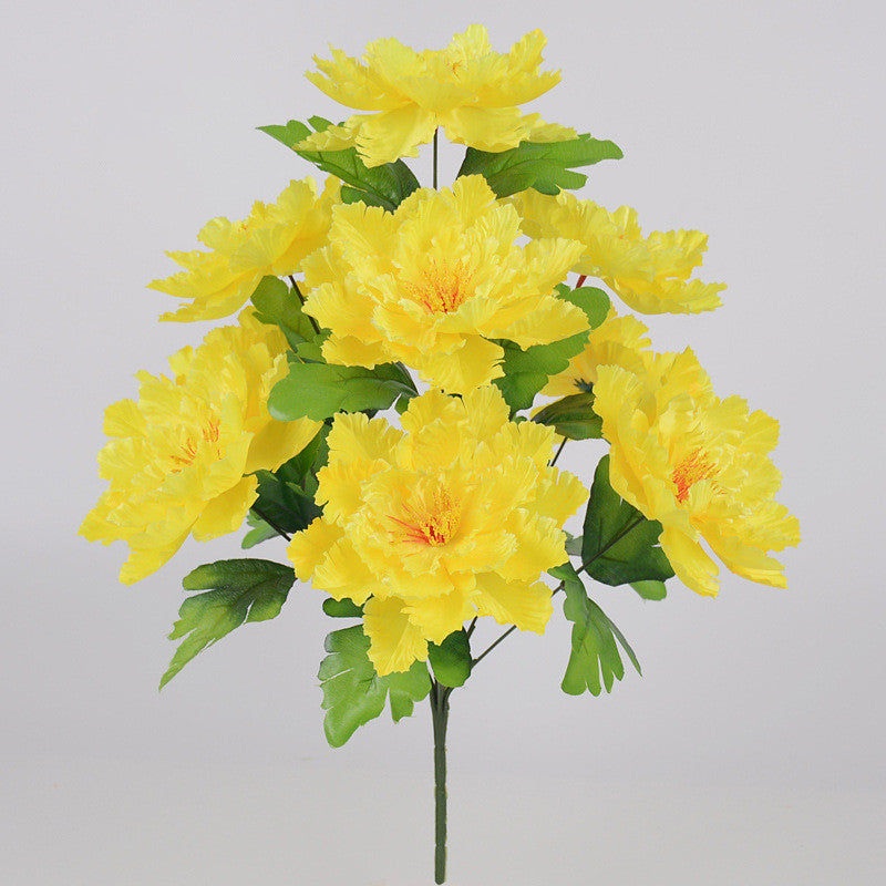 Rosas artificiales con resistencia a los rayos UV de 20" para jardín, balcón y terraza