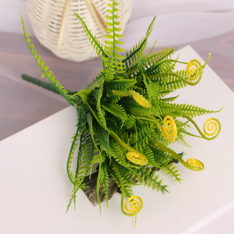 Césped ornamental artificial con resistencia a los rayos UV de 11" para jardín, balcón y terraza