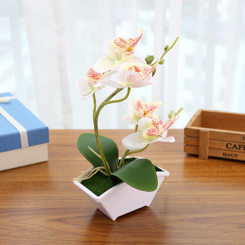 Orquídeas artificiales para jardín, balcón y terraza - Rojo rosa