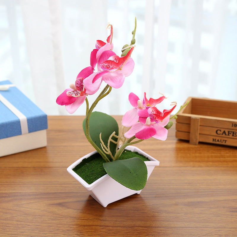 Orquídeas artificiales para jardín, balcón y terraza - Blanco