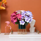 Arbusto artificial de 9" para arreglos florales y proyectos DIY - Rojo