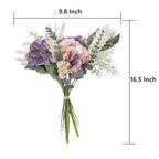 Hortensias artificiales de 16" x 5" para jardín, balcón y terraza