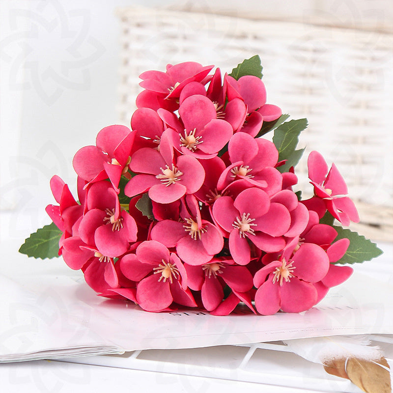 Arbusto artificial de 9" para arreglos florales y proyectos DIY - Rosa claro