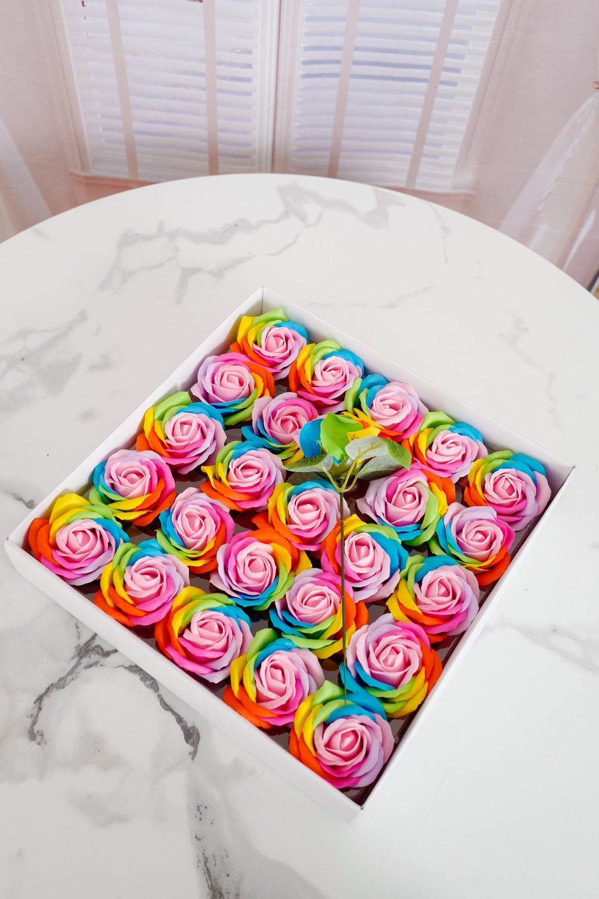 Rosas artificiales de 2.7" 25 piezas para bodas y eventos
