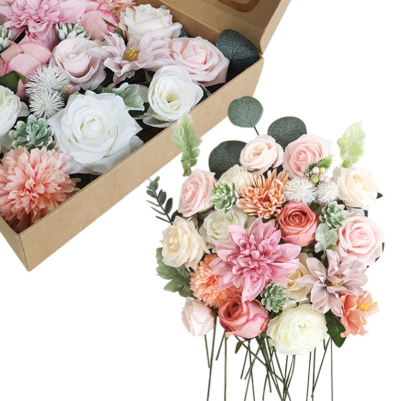 Rosas artificiales de 10" x 10" para bodas y eventos - Rosa