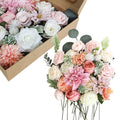 Rosas artificiales de 10" x 10" para bodas y eventos - Rosa