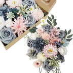 Rosas artificiales de 10" x 10" para bodas y eventos - Azul