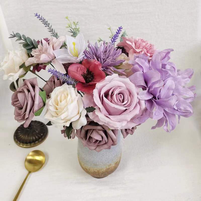 Rosas artificiales de 10" x 10" para bodas y eventos