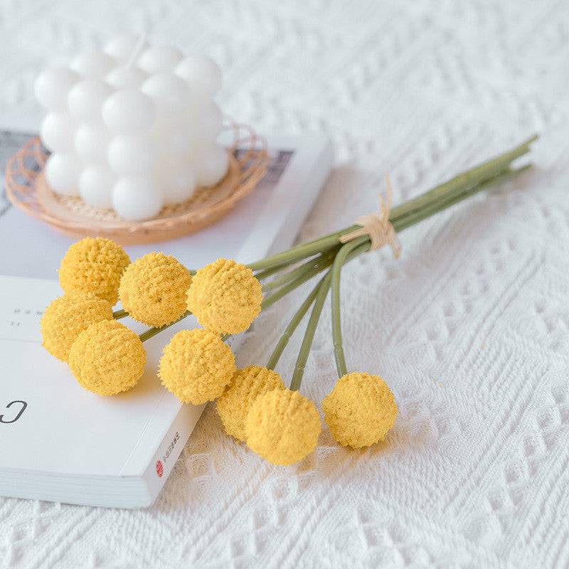 Ramo artificial de 10" x 9" para jardín, balcón y terraza - Rosa