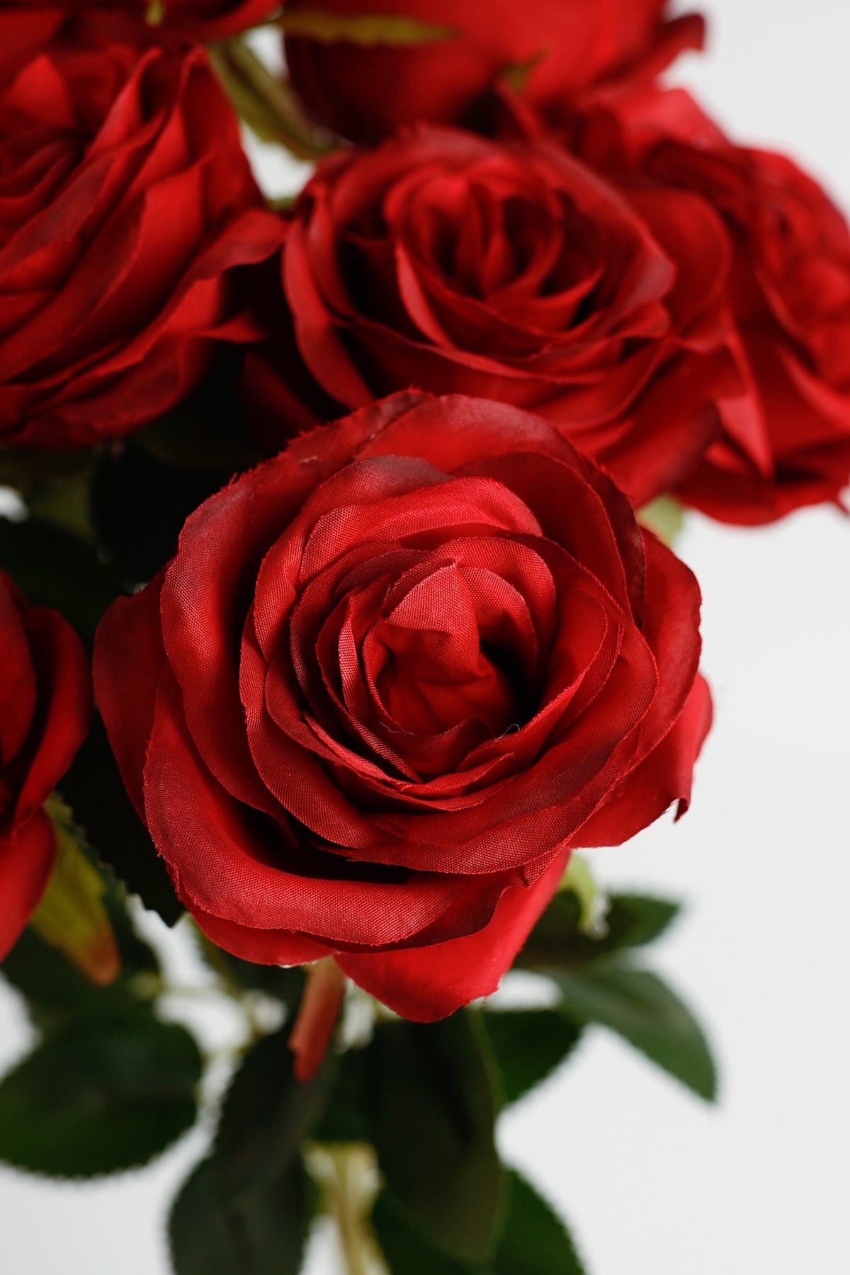 Rosas artificiales de 17" para bodas y eventos - Morado