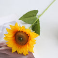 Girasoles artificiales de 17" para jardín, balcón y terraza